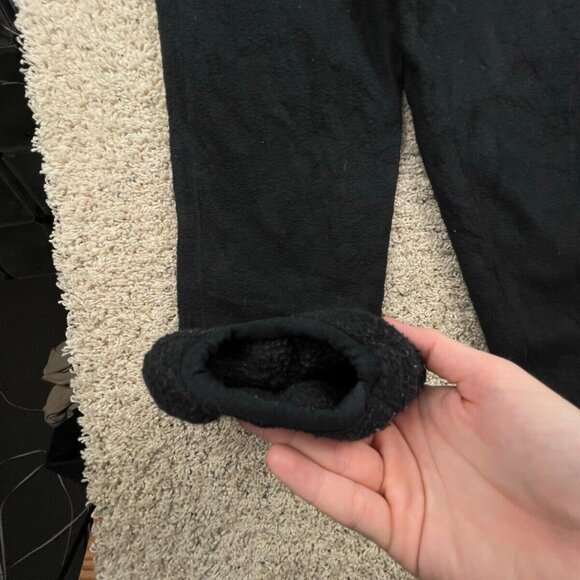 Patagonia Womens Sweatpants Joggers Fleece Pants Black Size 10 USA MADE w Logo - Picture 2 of 10